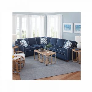 Gramercy Park Indoor Two-Piece Bumper Sectional by Braxton Culler Made in the USA Model 787-2PC-SEC3