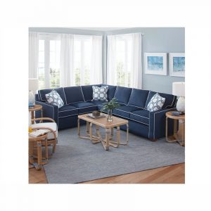 Gramercy Park Indoor Two-Piece Bumper Sectional by Braxton Culler Made in the USA Model 787-2PC-SEC4