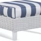 Gibraltar Rattan Ottoman Model 904-009 Made in the USA by Braxton Culler