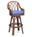 Edgewater Rattan Swivel Counter Stool Height Model 914-012 Made in the USA by Braxton Culler