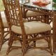 Chippendale Rattan Wicker Dining Side Chair Model 970-028 Made in the USA by Braxton Culler