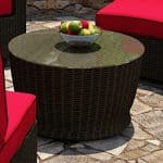 barbados round coffee table