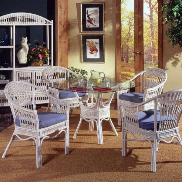 bermuda dining table in whitewash