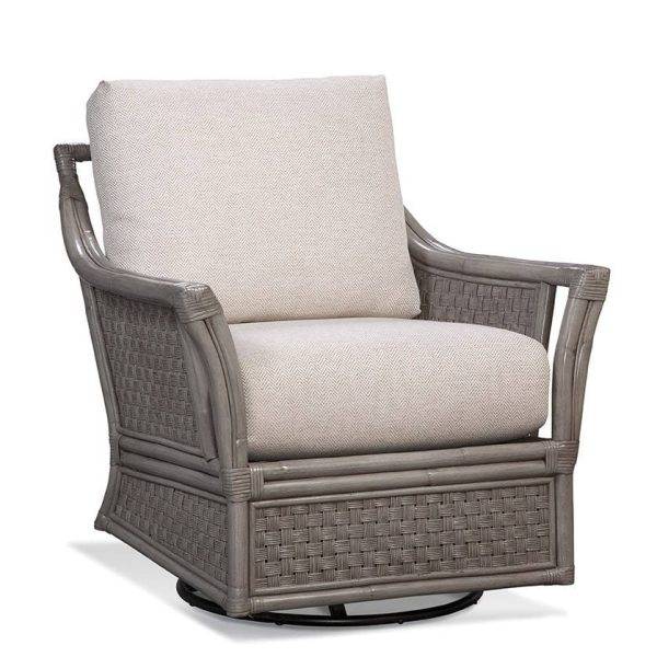 Boca Rattan Swivel Glider Chair Model 973-202 by Braxton Culler