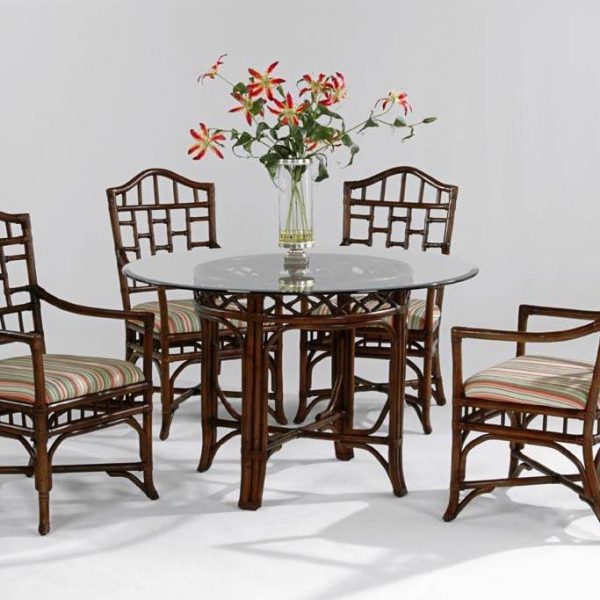 Chippendale Rattan Wicker 6 Pc Dining Set Model 970-SET by Braxton Culler