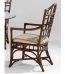 Chippendale Rattan Wicker Dining Arm Chair Model 970-029 Made in the USA by Braxton Culler