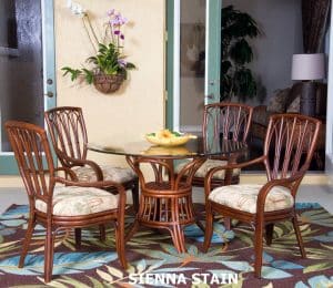 cuba dining arm chair set sienna