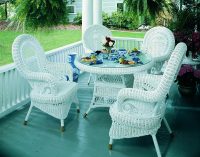 Country White Dining Set by Spice Islands Wicker