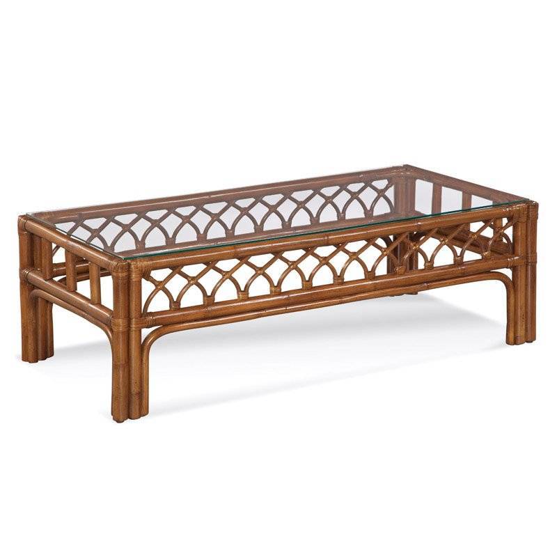 Edgewater Rattan Coffee Table 914-072 Made in the USA by Braxton Culler