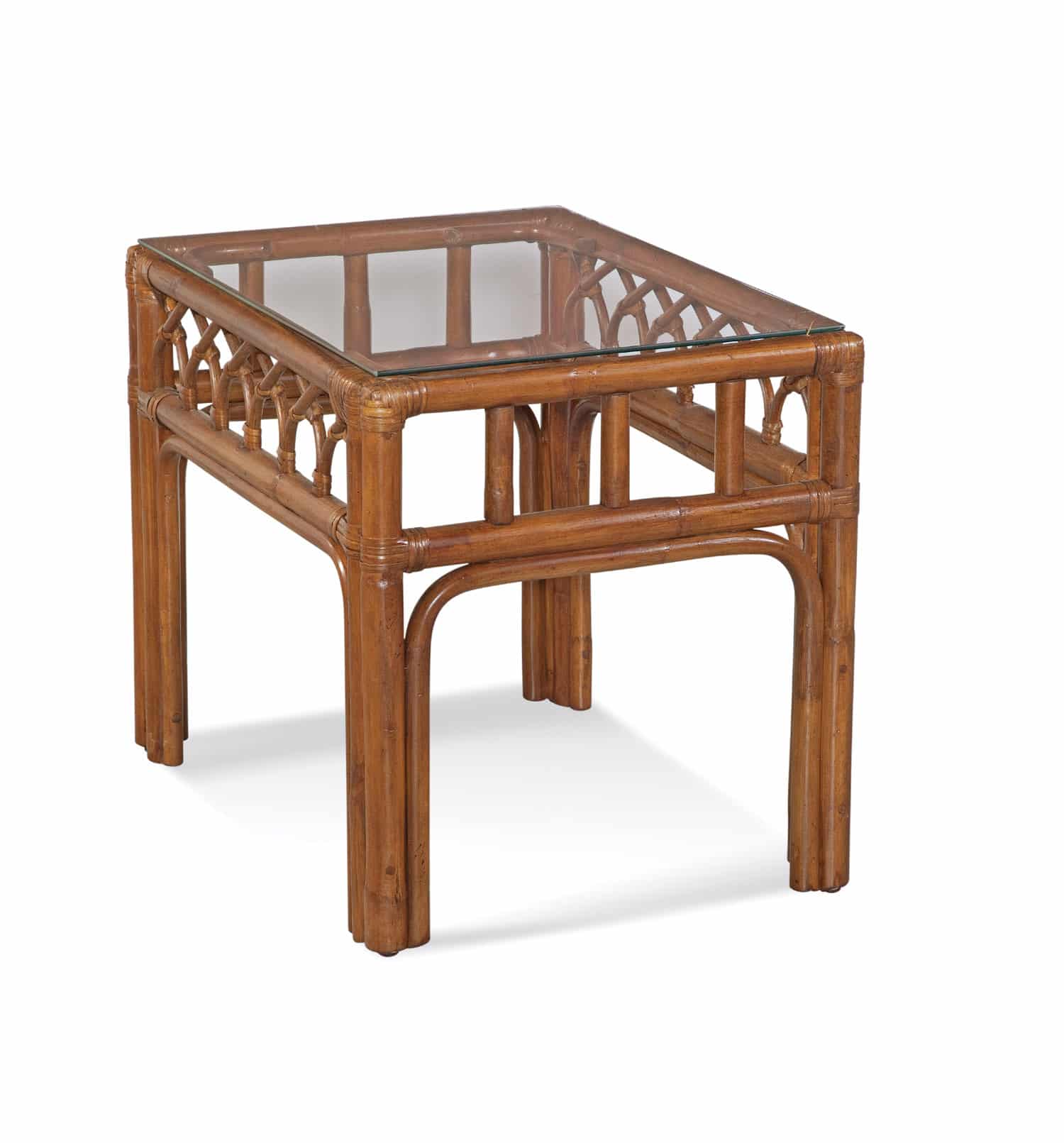 Edgewater Rattan End Table 914-071 Made in the USA by Braxton Culler