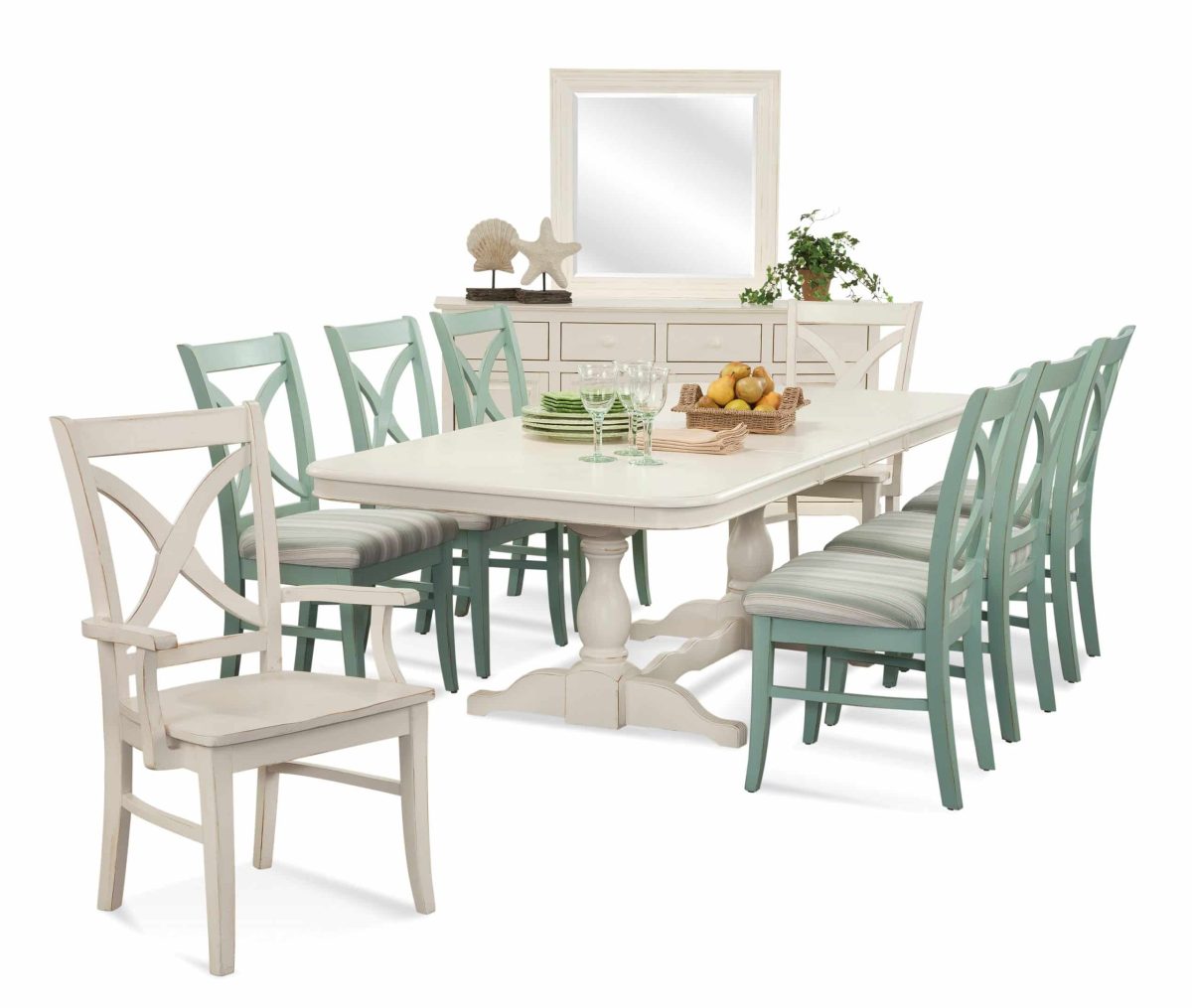 Hues Indoor 9 Pc Dining Set by Braxton Culler Model 1064-DINSET