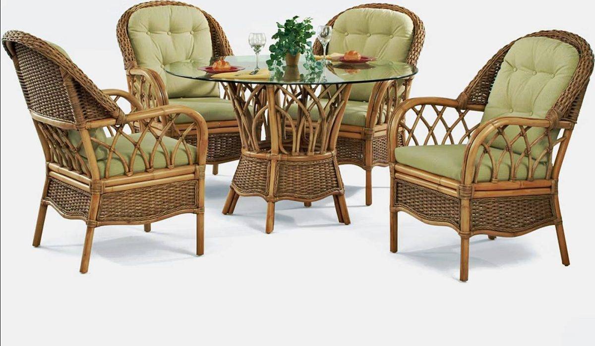 EVERGLADE RATTAN DINING SET BY BRAXTON CULLER