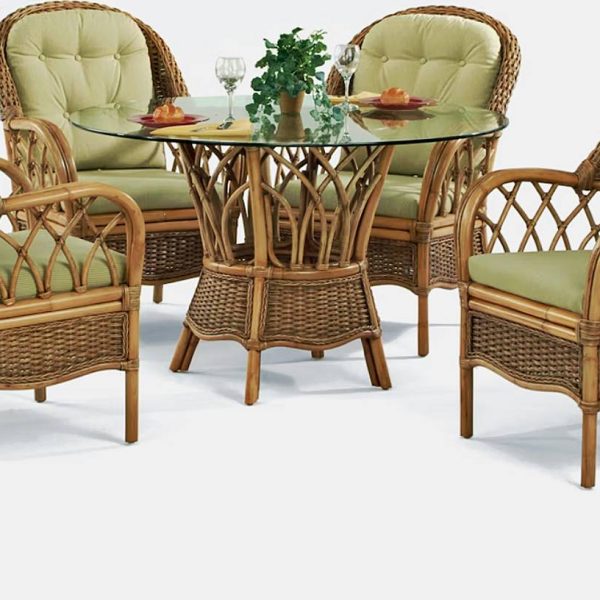 EVERGLADE RATTAN DINING SET BY BRAXTON CULLER
