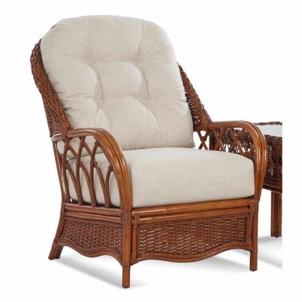 Everglade Rattan Lounge Chair Model 905-001 Made in the USA by Braxton Culler - FREE SHIPPING & CLEARANCE SALE