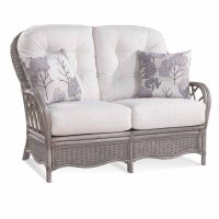 Everglade Rattan Loveseat Model 905-019 Made in the USA by Braxton Culler