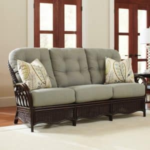 Everglade Rattan Sofa Model 905-011 Made in the USA by Braxton Culler