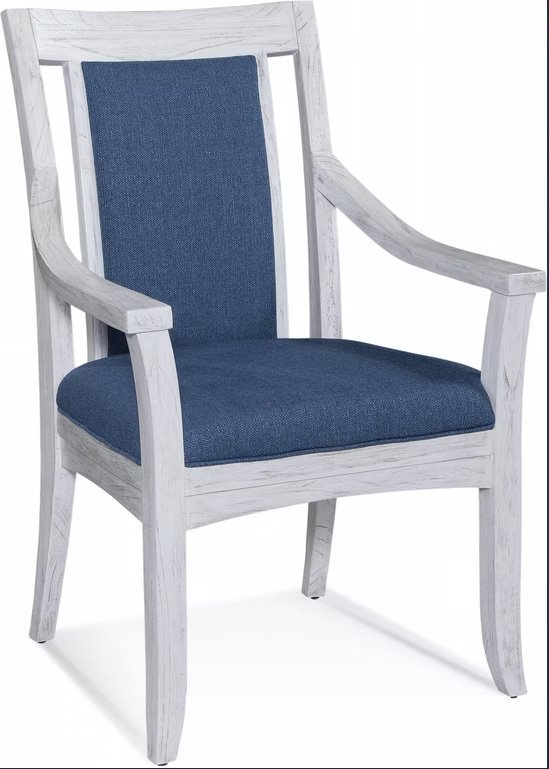 Fairwind Dining Side Chair made of Indoor Wood and Wicker – Model 2932-028 – Choice of Cushions Made in the USA