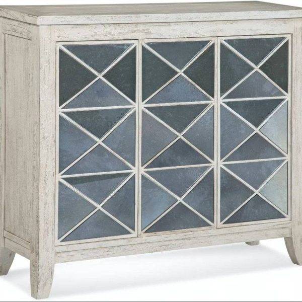 Fairwind Wicker and Wood Mirror Cabinet Model 2932-273 by Braxton Culler