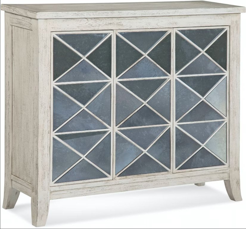 Fairwind Wicker and Wood Mirror Cabinet Model 2932-273 by Braxton Culler