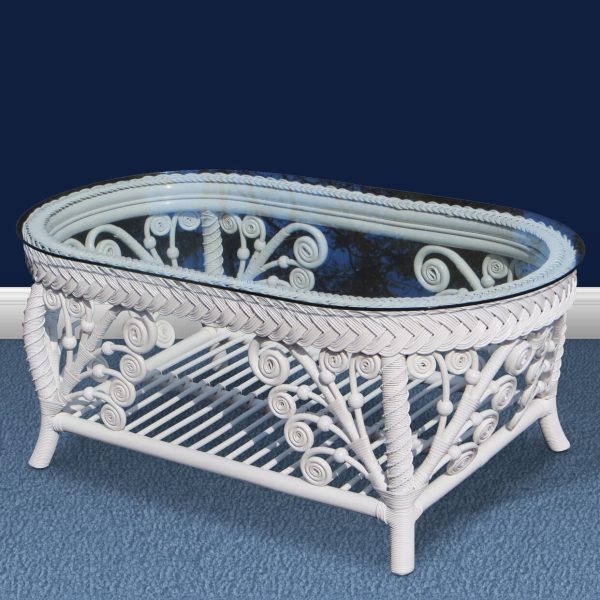 gazebo white coffee rattan table