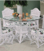 Gazebo Dining Set in White