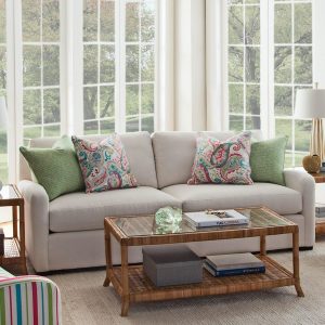 Halsey 2-Piece Sofa and Pine Isle Coffee Table by Braxton Culler Made in the USA Model 5745-2PC-SET