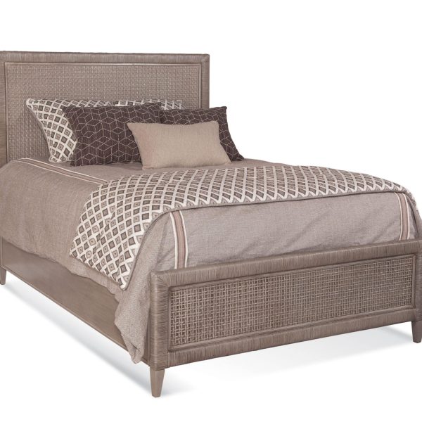 Naples Wicker and Rattan Queen Panel Bed Model 807-021 by Braxton Culler
