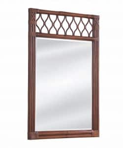 Columbia Wicker and Rattan Vertical Mirror Model 828-049 by Braxton Culler (Unable to ship alone - Must ship with at least 1 other item from same collection)