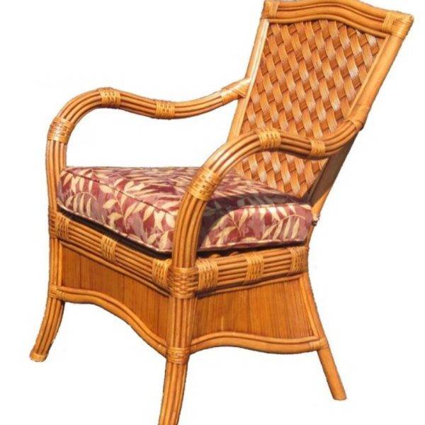 Kingston Reef Rattan Dining Arm Chair Model KRDC from Spice Island Wicker