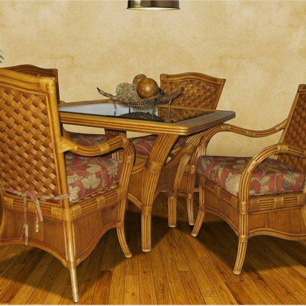 Kingston Reef Rattan 6 Pc Dining Set Model KR-DINSET from Spice Island Wicker