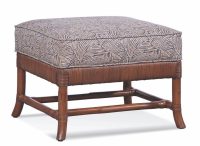 Lafayette Rattan Wicker Ottoman 1007-009 by Braxton Culler