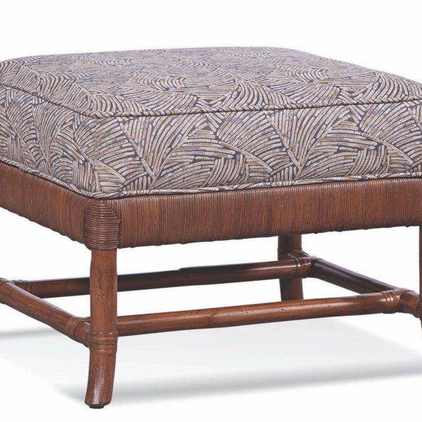 Lafayette Rattan Wicker Ottoman 1007-009 by Braxton Culler