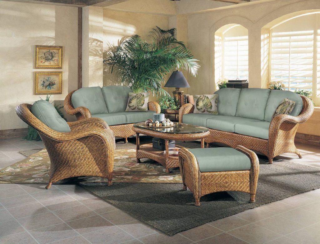 Monaco 6 Pc Rattan Living Room Set Model MO by Designer Wicker