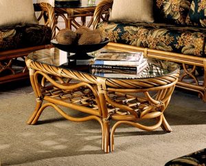 New Twist Coffee Table Model 3344T from South Sea Rattan