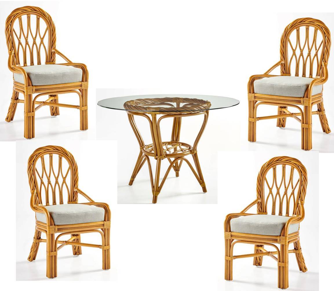 New Twist Round Dining Set with Side Chairs