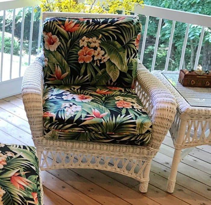 Old Nassau Wicker Living Room Lounge Chair from Classic Rattan Model 9201