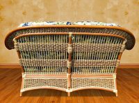 spice islands wicker loveseat back