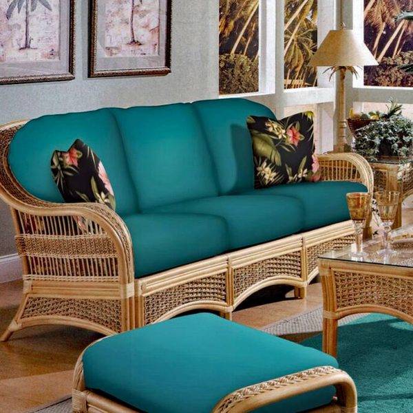 spice islands wicker sofa