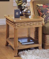Somerset Rattan End Table Model 953-071 by Braxton Culler