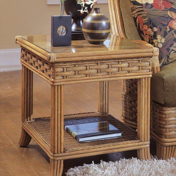 Somerset Rattan End Table Model 953-071 by Braxton Culler