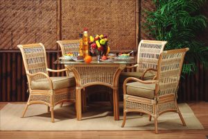 Spice Islands 6 Pc Rattan Dining Set Model SIDT-SET