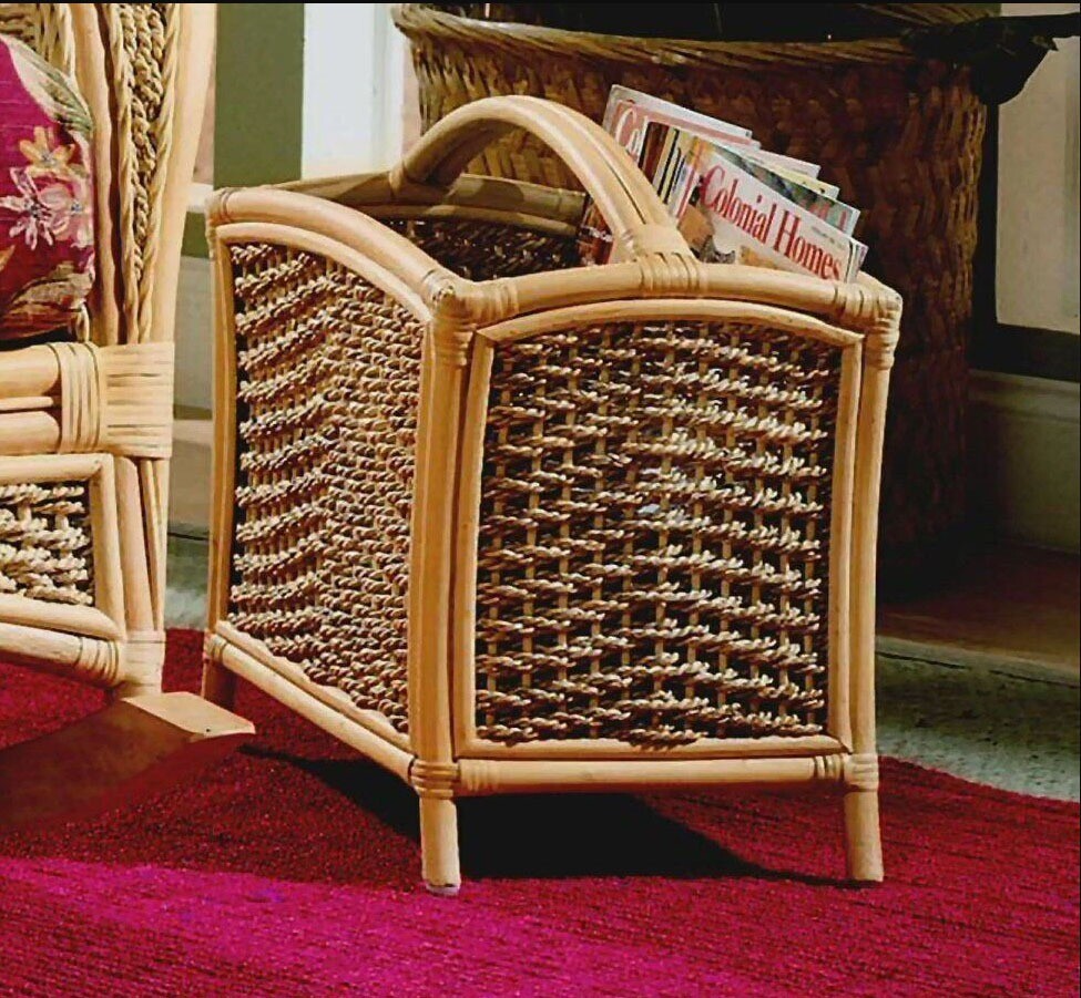 Spice Islands Rattan Magazine Rack Model SIMR