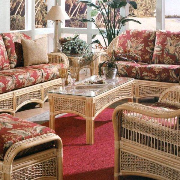 Spice Islands Rattan 6 Pc Living Room Set Model SI-SET