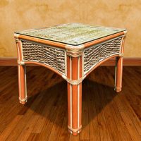 spice island wicker end table