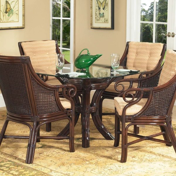 Windsor Wicker 6 Pc Dining Set from Classic Rattan Model 9805