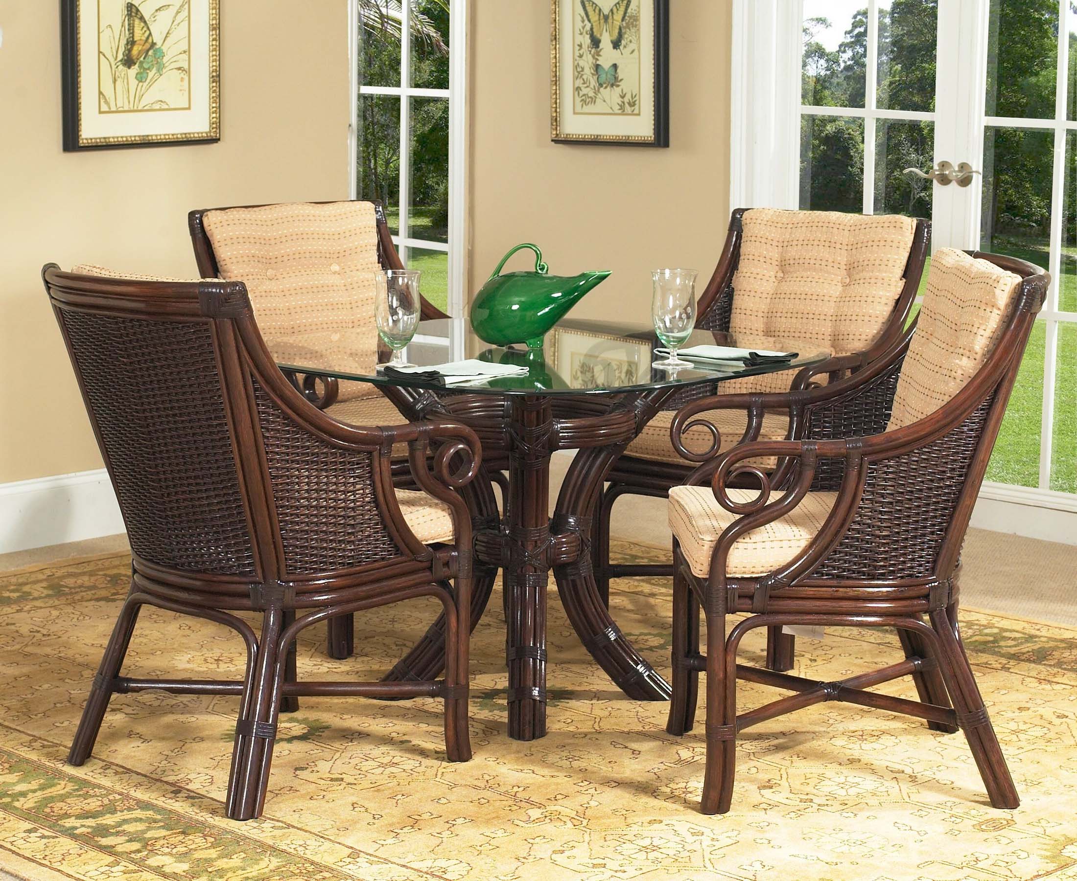 Windsor Wicker 6 Pc Dining Set from Classic Rattan Model 9805