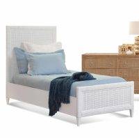 Naples Wicker and Rattan Twin Panel Bed Model 807-020 by Braxton Culler