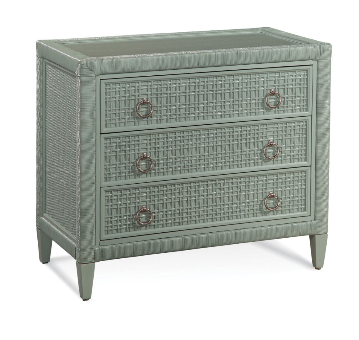 Naples Wicker and Rattan 3-Drawer Chest Model 807-042 by Braxton Culler