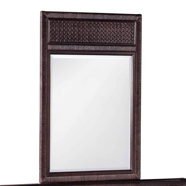 Naples Wicker and Rattan Vertical Mirror Model 807-049 by Braxton Culler (Unable to ship alone - Must ship with at least 1 other item from same collection)