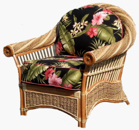 Wicker arm chairs cheap indoor